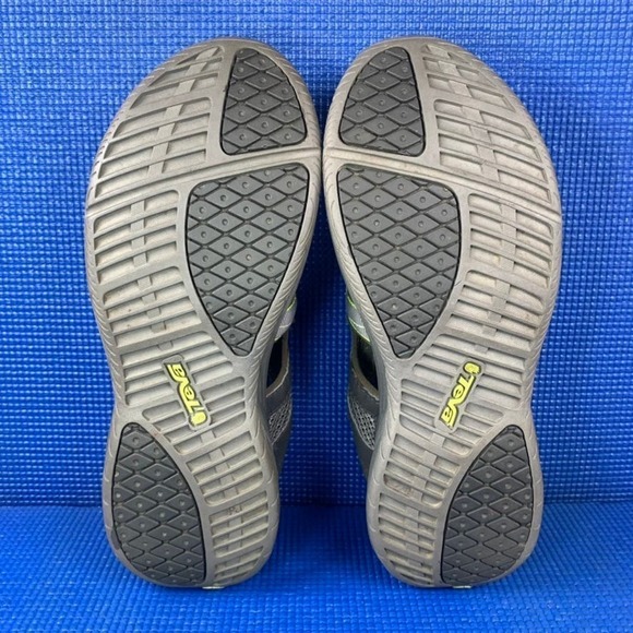 TEVA CHURNIUM Men`s Size 9 Black Grey Green Outdoor Water Sandal S/N 1000178 - Picture 7 of 8